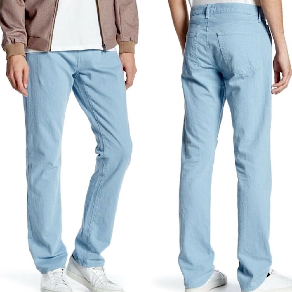 J Brand kane straight fit mauntak linen jeans